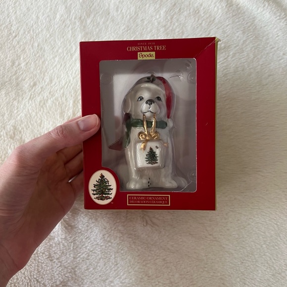 Spode Christmas Dog Ornament NIB - Picture 2 of 4
